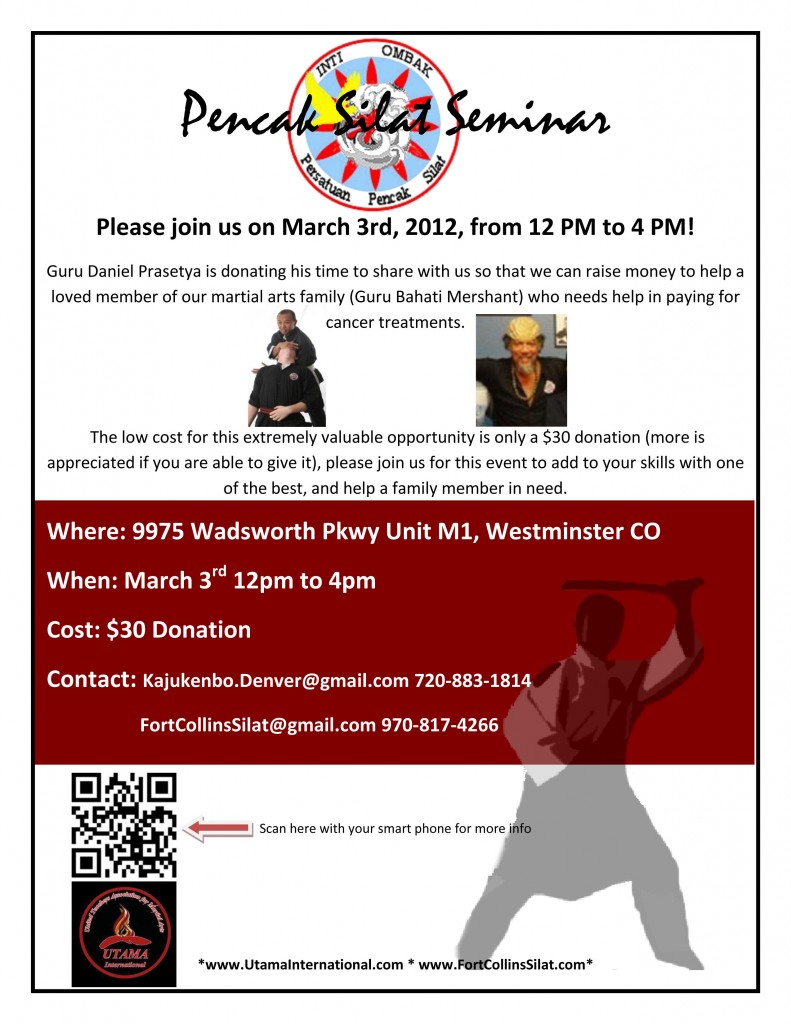 Silat Seminar March3 Flyer March 3 Flyer